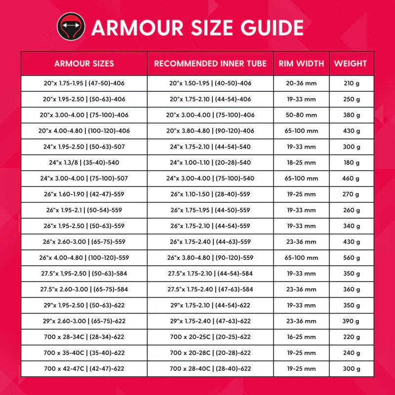 Insert de protection de pneu Tannus Armor pour chambre à air