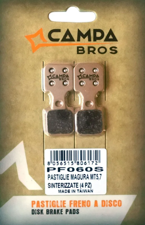 Pastiglie sinterizzate Campa Bros PF060S Magura MT5,7 (4 Pezzi)