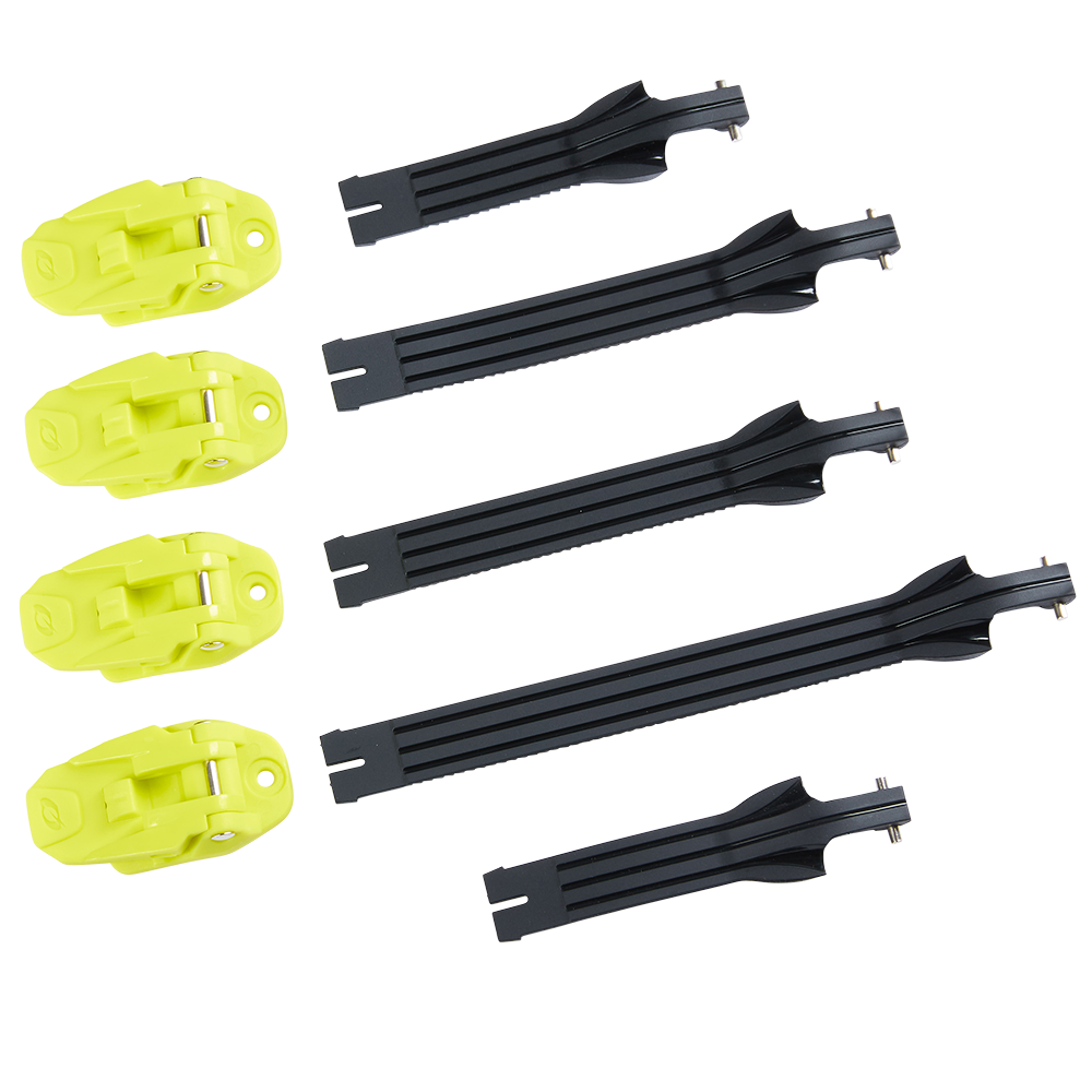 Kompletny zestaw klamrów i pasków do buty Rider Pro