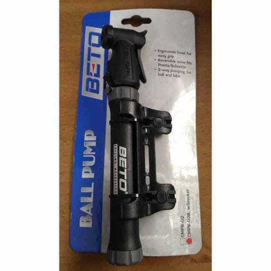 Mini Beto Ball Pump Two-Way Pump+CMPB-02B, Black-Gray Ball Ventil