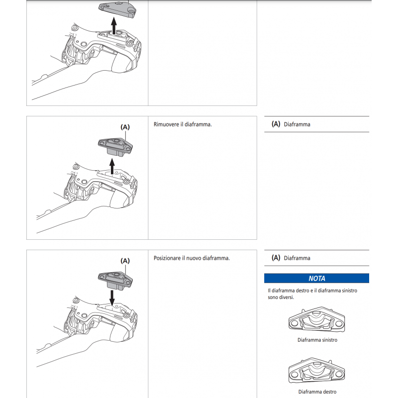 Shimano ST-R9120 Regula Diafma Diaframa