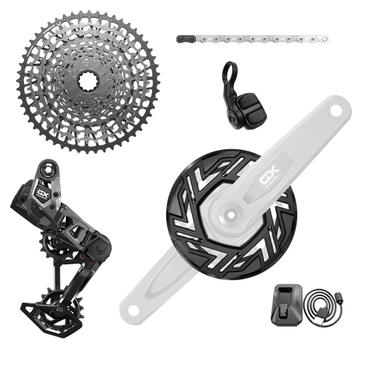 SRAM GX Eagle AXS Transmission E-MTB 104 BCD T-Type Group Uden Pedagle