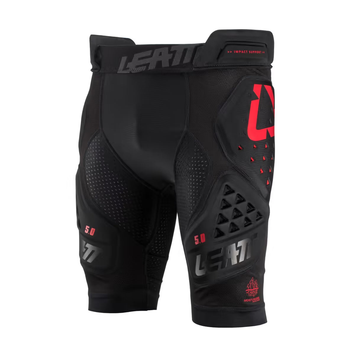 Leder 3DF 5.0 Beskyttende shorts med anti -impact skum