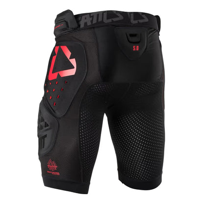 Leder 3DF 5.0 Beskyttende shorts med anti -impact skum